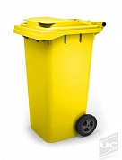 Контейнер мусорный 120л желтый арт 23 с 29